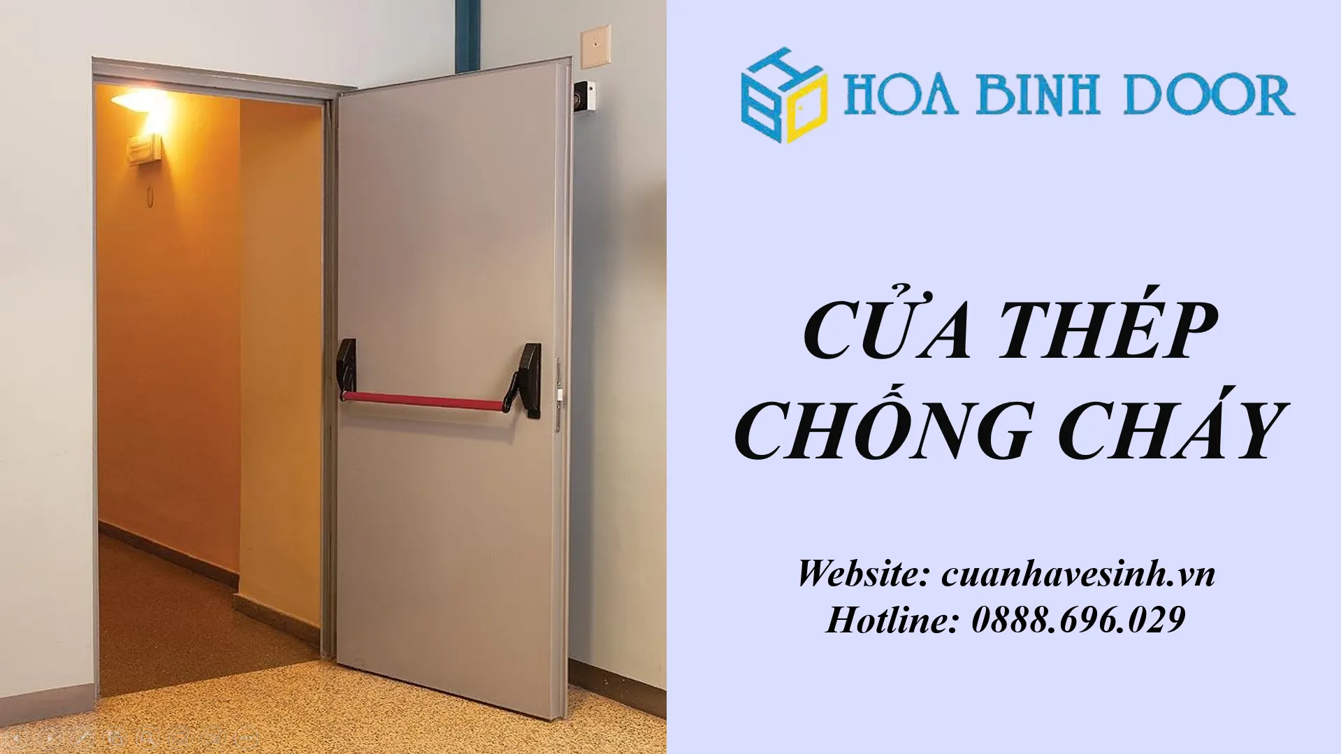 Cửa Thép Chống Cháy Cho Tòa Nhà Văn Phòng – Chống Cháy, Cách Âm Tốt