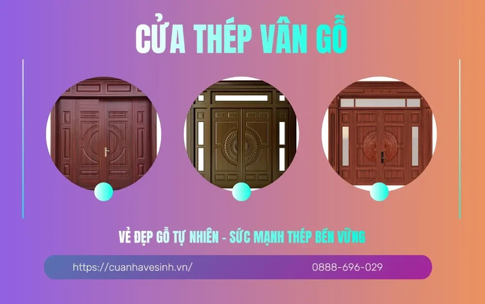 Cửa Thép Vân Gỗ – Đẹp Như Gỗ, Bền Như Thép